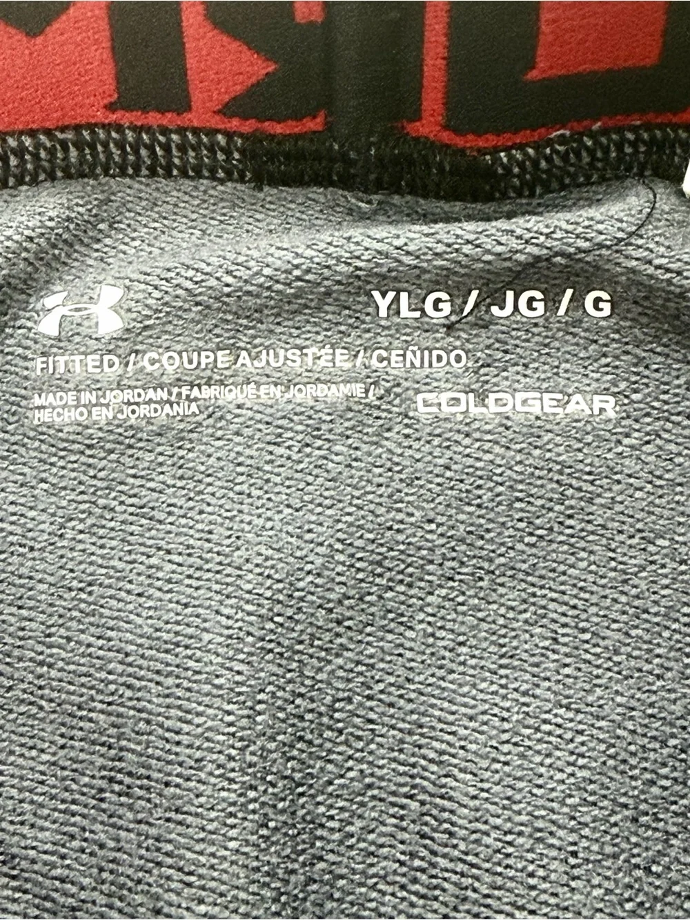 Under Armour Coldgear Compression Legging Base Layer Gray Youth Size YL